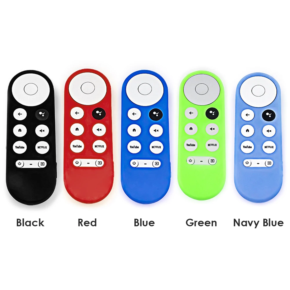 

Non-slip Soft Silicone Case Remote Control Protective Cover Shell for-Google Chromecast TV Non-slip Shockproof Cover Shell