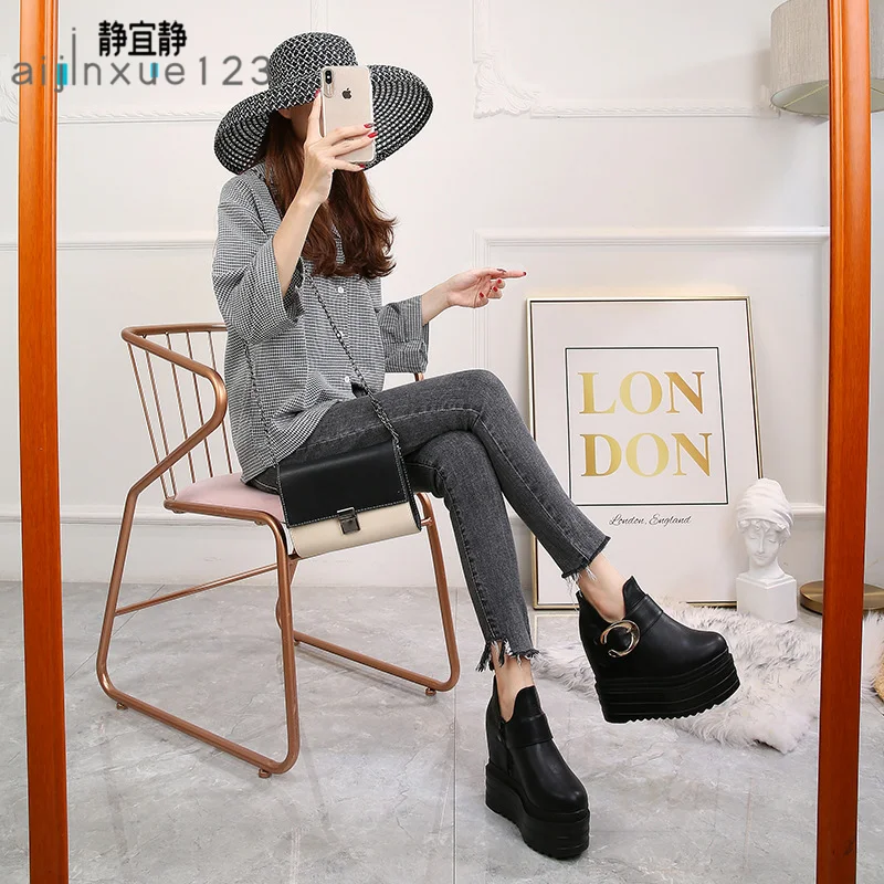 Женские Ботинки на каблуке 13 см с бантом | Обувь