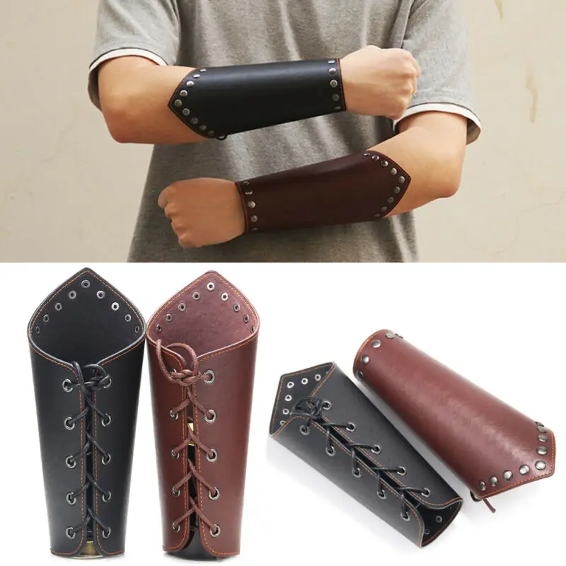 Мужской старинный браслет Bracer Punk Cross спортивный на руку реквизит для косплея