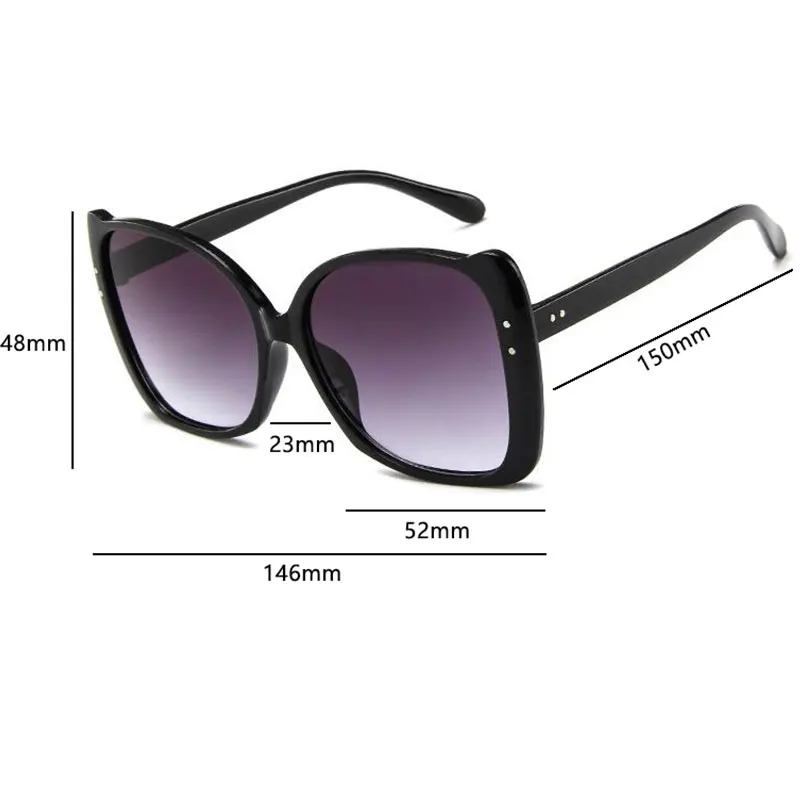 2020 квадратные модные роскошные солнцезащитные очки с бабочками для женщин и