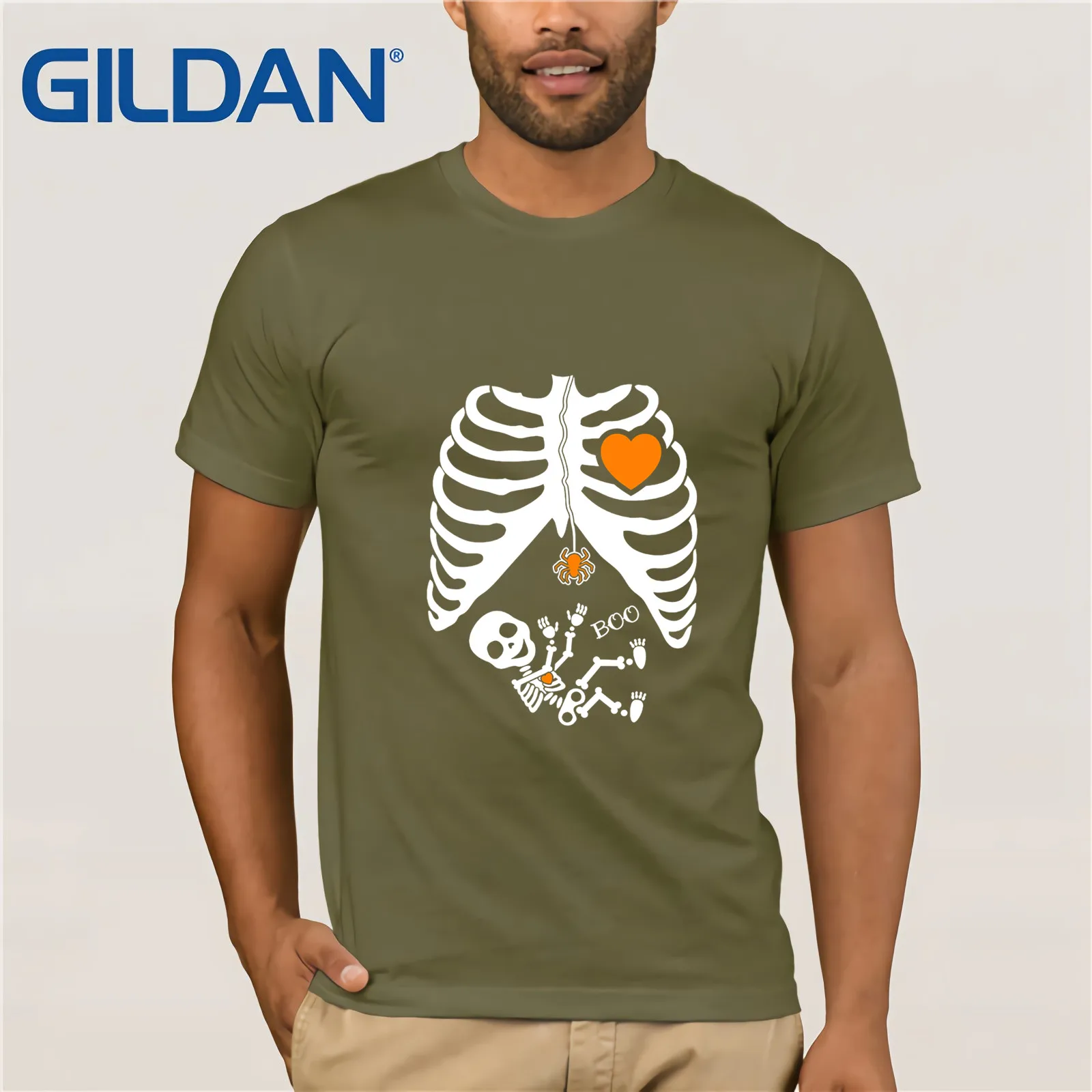 Костюм с рентгеном для Хэллоуина и беременных футболка мужчин хорошее качество