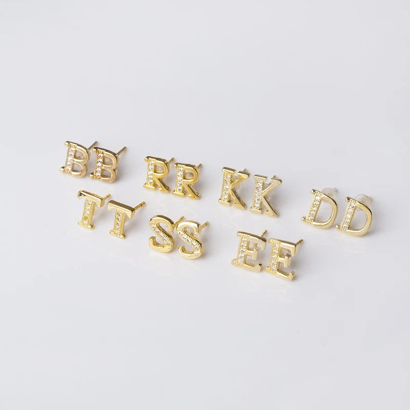 DoreenBeads новые модные ювелирные изделия 26 букв алфавита мозаика золотого цвета