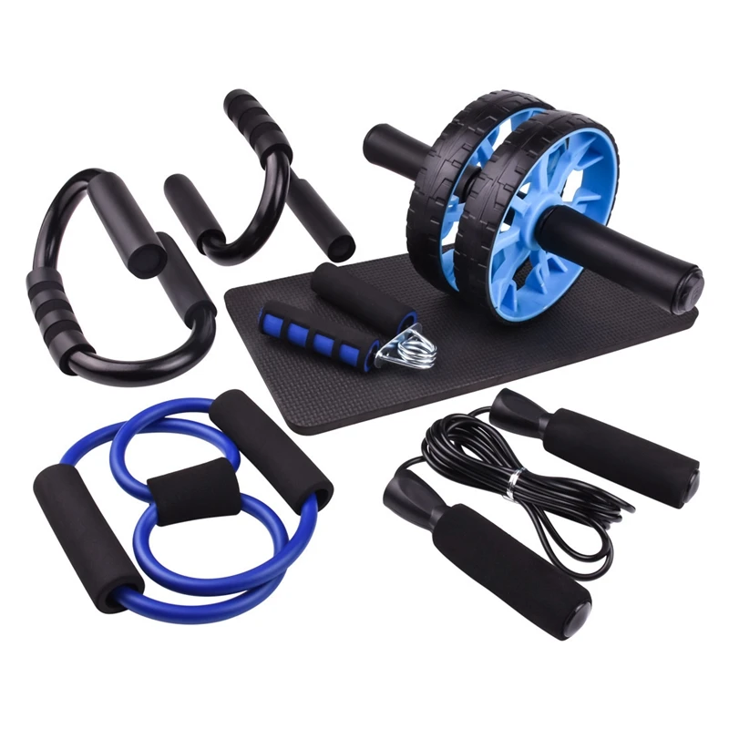 

Wheel Push Rod Sports Home Fitness Device for Abdominal Core Exercise Roller with Innovative Non-Slip Rubber Abs