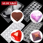 3D шоколадные литье поликарбонатной формы для торта в виде сердца ко Дню Святого Валентина шоколадная форма для конфет формы выпечка кондитерских изделий Кондитерские инструменты