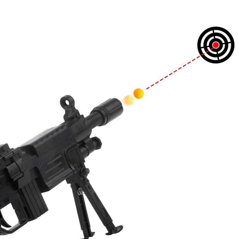 Мини Военная Модель M249 Август AK47 M416 стрельба Барретт гэтлин игрушечный пистолет
