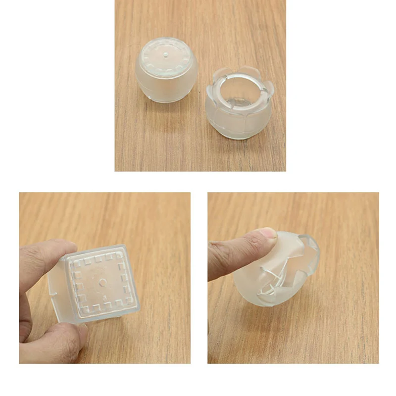

16Pcs/Lot Table Chair Leg Mat Silicone Non-slip Table Chair Leg Caps Foot Protection Bottom Cover Pads Wood Floor Protectors
