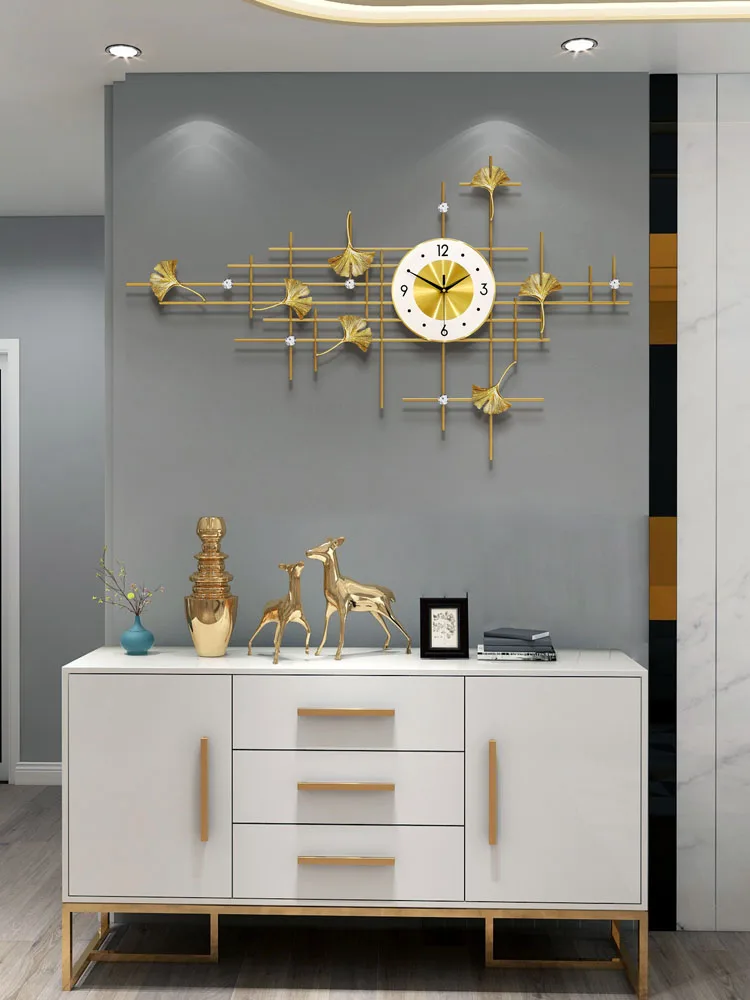 

Настенные часы в скандинавском стиле, роскошные современные бесшумные металлические, с ручным управлением, декоративные, 50BGZ