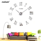 2021 Muhsein Европейский Стиль настенные часы для самостоятельной сборки современного римские цифры часы большой Размеры настенные часы-наклейка уникальное украшение для дома