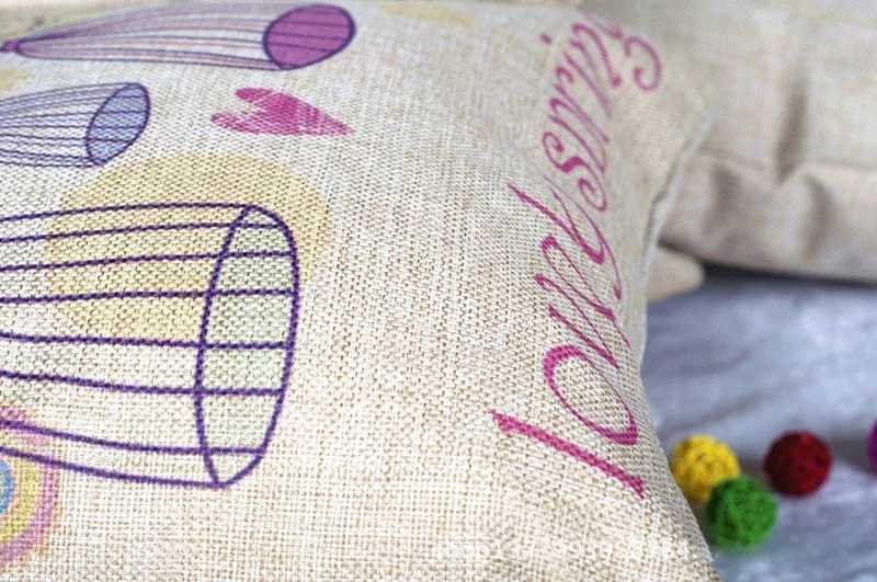 Наволочка для подушки льняная наволочка с птицами happy morning прекрасная Весенняя |