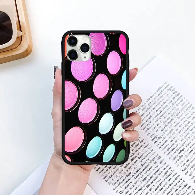 

Eyeshadow Palette sexy girl pattern Phone Cases for iPhone 11 12 pro XS MAX 8 7 6 6S Plus X 5S SE 2020 XR funda coque