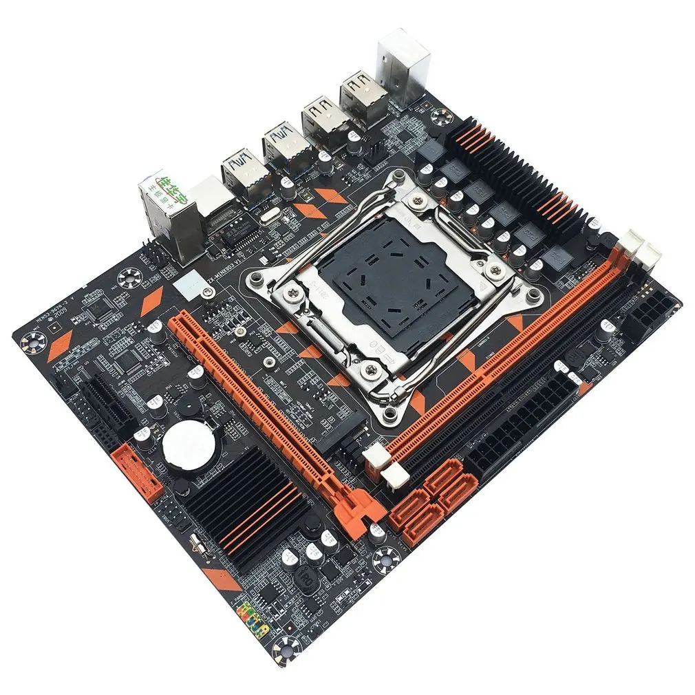 Добыча X99 DDR3 материнская плата слот LGA2011-3 USB3.0 NVME M.2 SSD Поддержка - Цена: 6 071,71 руб.