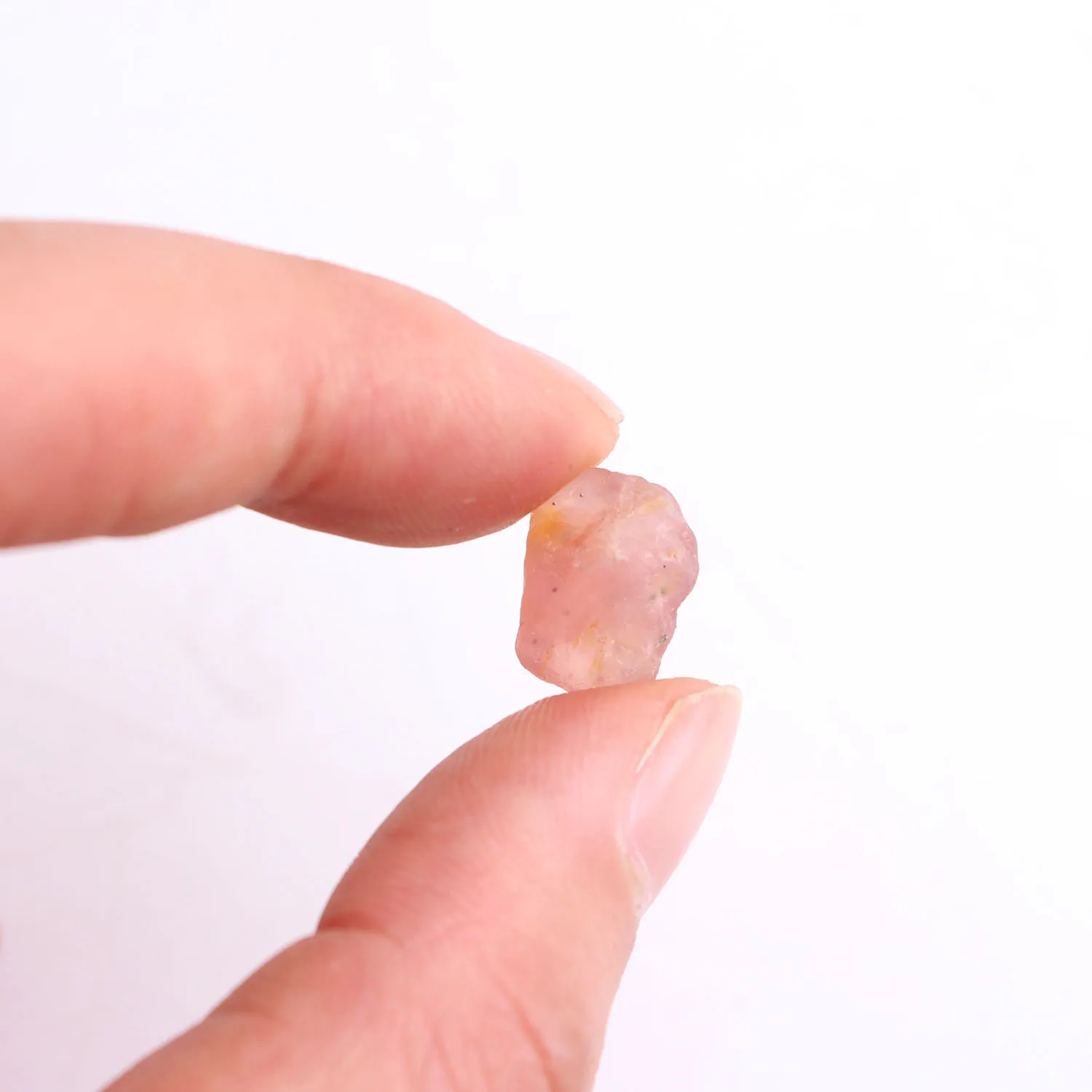 10g Mini Pink Kiwi Rose Quartz Crystal Mineral Rough Stone Gems Specimen DIY Jewelry Gift | Дом и сад