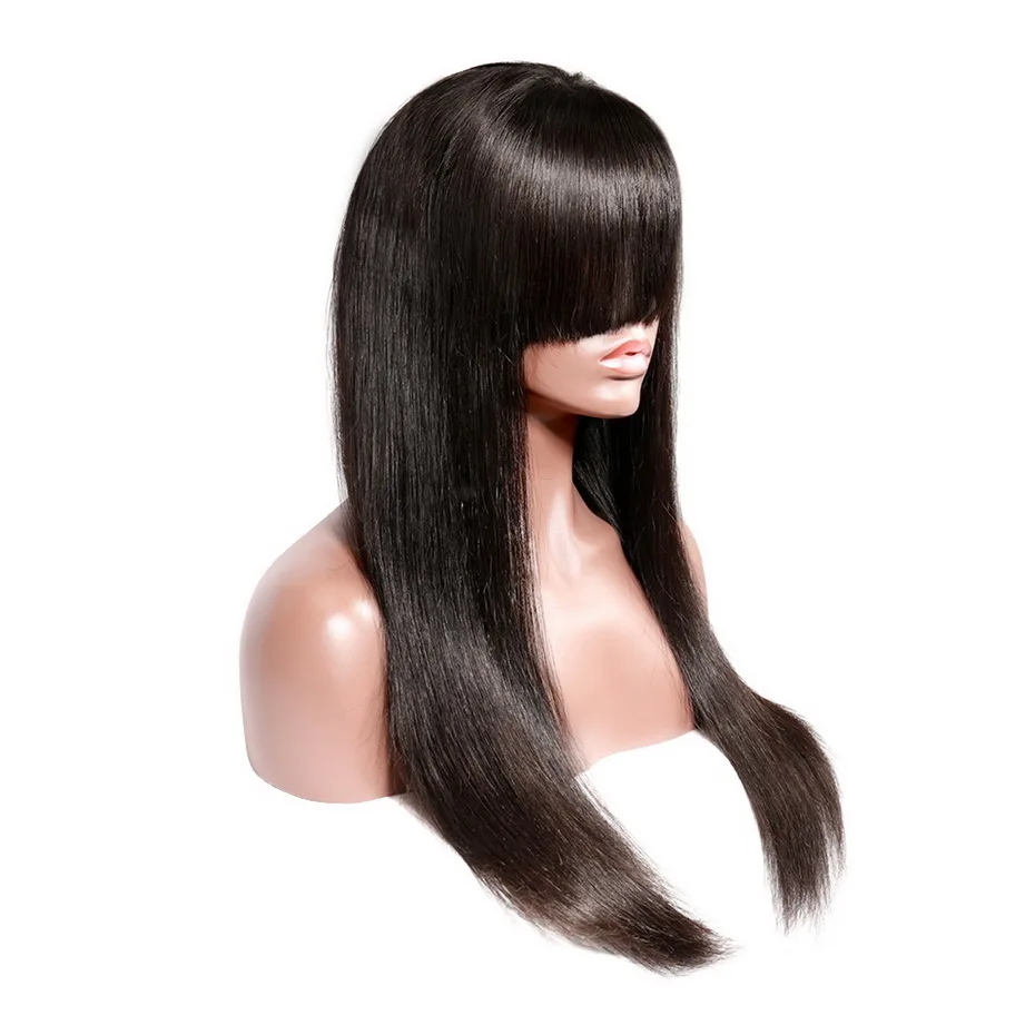 Stema взрыва парик человеческих волос Remy 150 Плотность 13x4 прямые Синтетические волосы на кружеве парики с челкой для Для женщин длинные 8-30 дюймов парик отбеленные