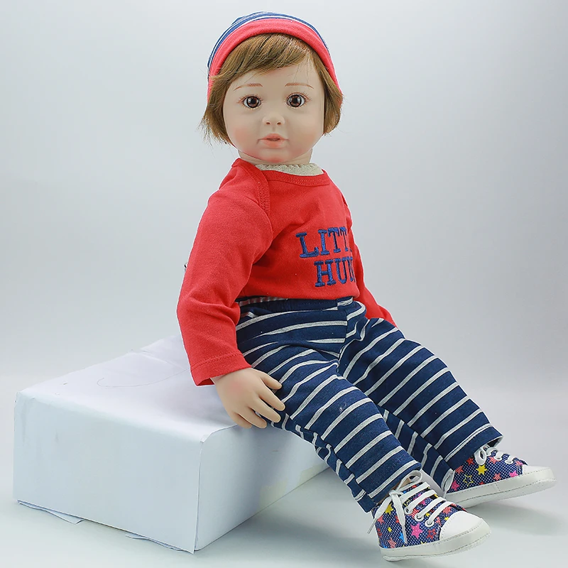 Кукла Reborn 22 ''силиконовая Реалистичная кукла bebe регенерация мальчик девочка