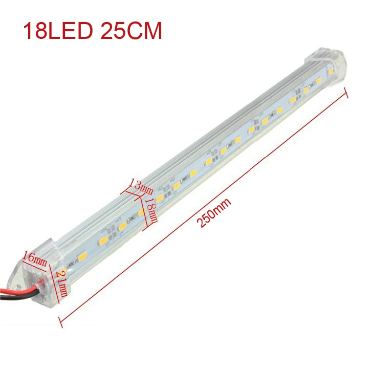 

100 шт. 25 см 21 см SMD5730 светодиодная полоса освещения 12 В постоянного тока 24 В светодиодная полоса освещения для кухни + Комплект алюминиевых пр...