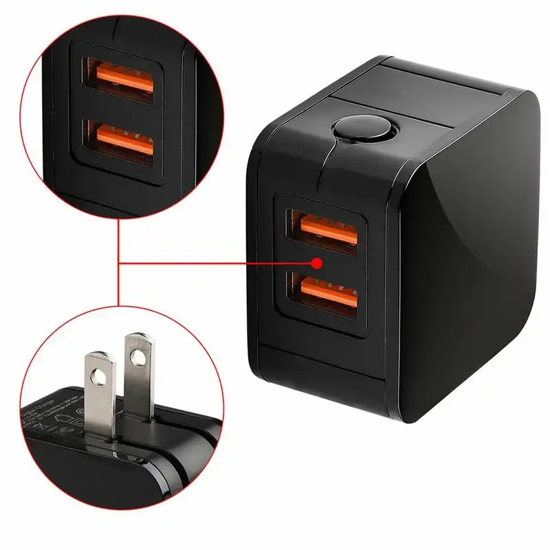 2-портовый Usb зарядное устройство для телефона светодиодный дисплей U.s.