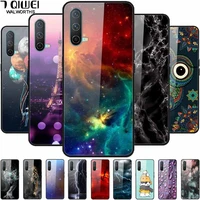 For OnePlus Nord Case Tempered Glass Hard Back Cover for One Plus Nord Protective Phone Cases Coque Soft Bumper 6 43