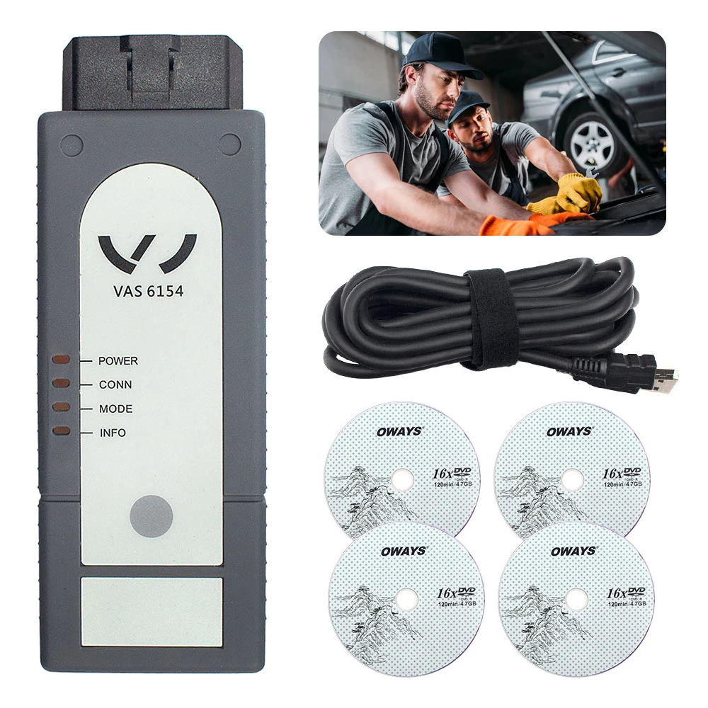 

Диагностический сканер OBD2 VAS 6154, Wi-Fi, для мотоцикла
