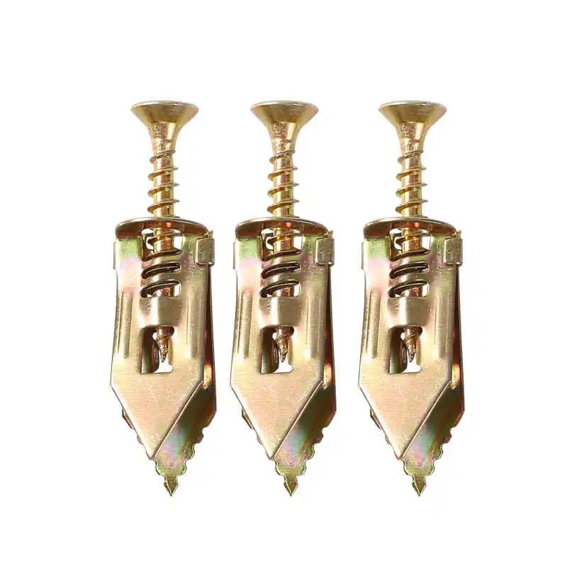 100 набор гипсокартонных якорей с винтами домашний самосверлильный молоток для