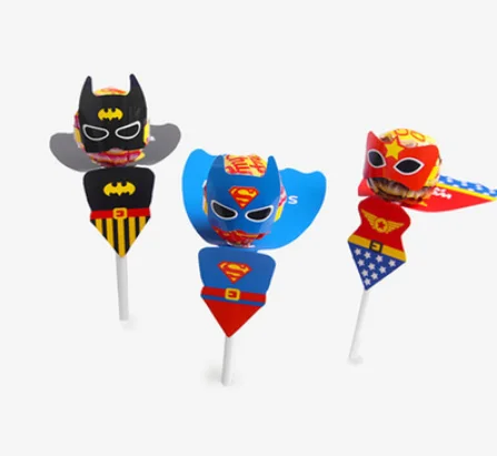 54 шт. карточки с супергероями/принцессами для украшения леденцов|Украшения