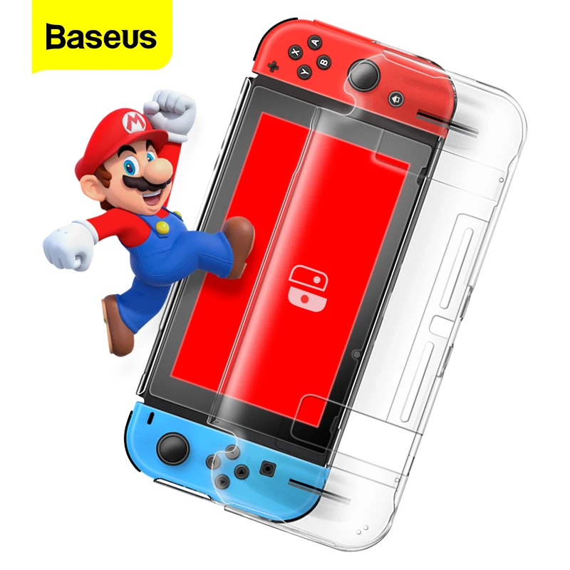 Прозрачный чехол Baseus для Nintendo Switch Game Card Shell Slim Hard PC защитный с полным покрытием Coque