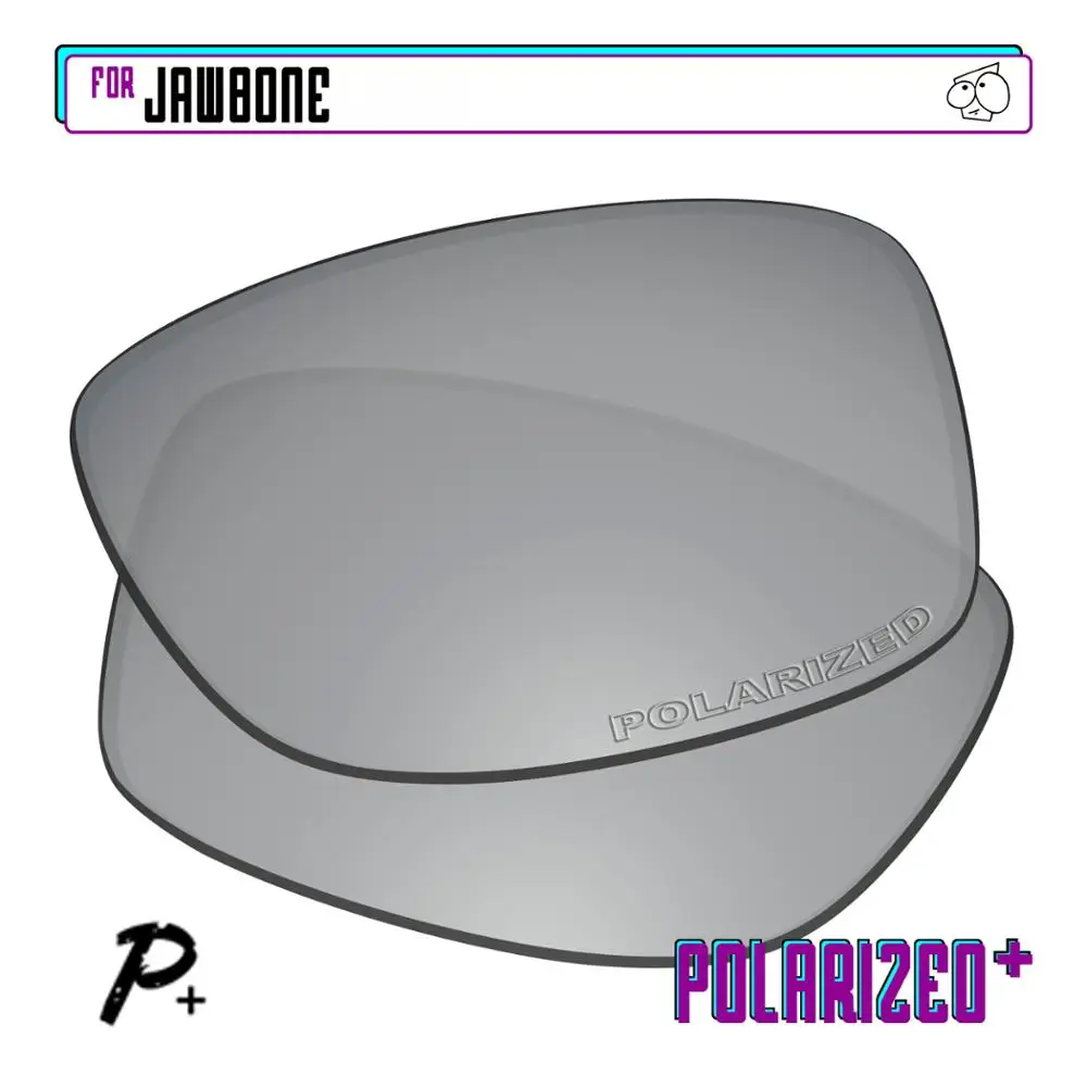 EZReplace Polarized Replacement Lenses for - Oakley Jawbone Sunglasses - Silver P Plus