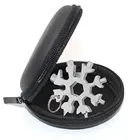 Обновленный переносной карманный Мультитул в виде снежинок, 18 в 1, подвесной ключ храповым механизмом, зажимом, полезный ручной инструмент