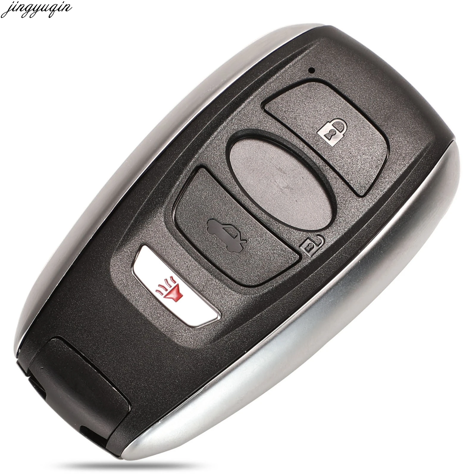 

Jingyuqin Remote Car Key Case Shell For Subaru BRZ WRX STI Legacy Outback XV Crosstrek 3+1/4 Buttons Fob Replacement