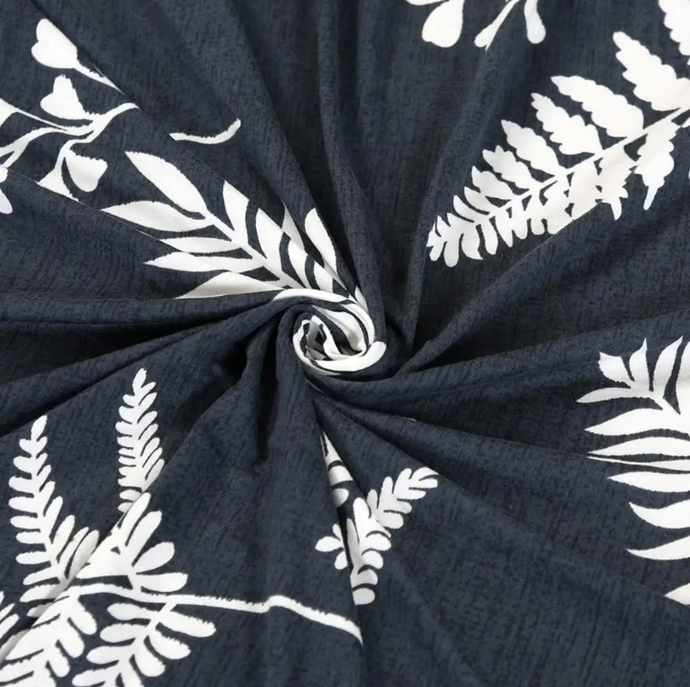 

2pcs Flower Printed Big Chair Cover Xmas Stretch High Back Slipcovers For Christmas Hotel Banquet Elastic Seat Chair Covers