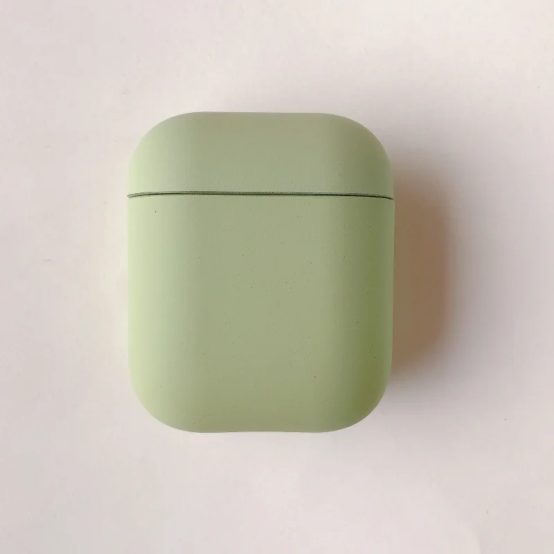 Жесткий чехол для наушников для Apple Airpods 1/2 противоударный чехол для Apple гарнитура для Airpods чехол s Матовый розовый защитный чехол для пары