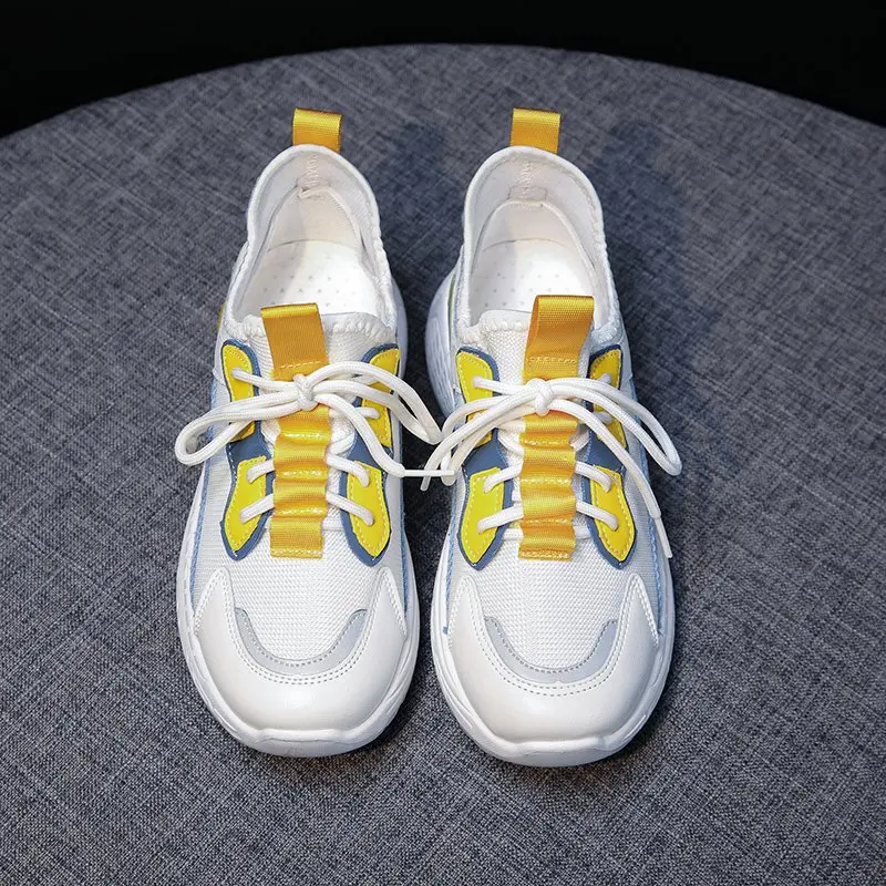 

Женские нескользящие кроссовки на шнуровке, синие дышащие кроссовки, повседневная обувь на весну, 2021