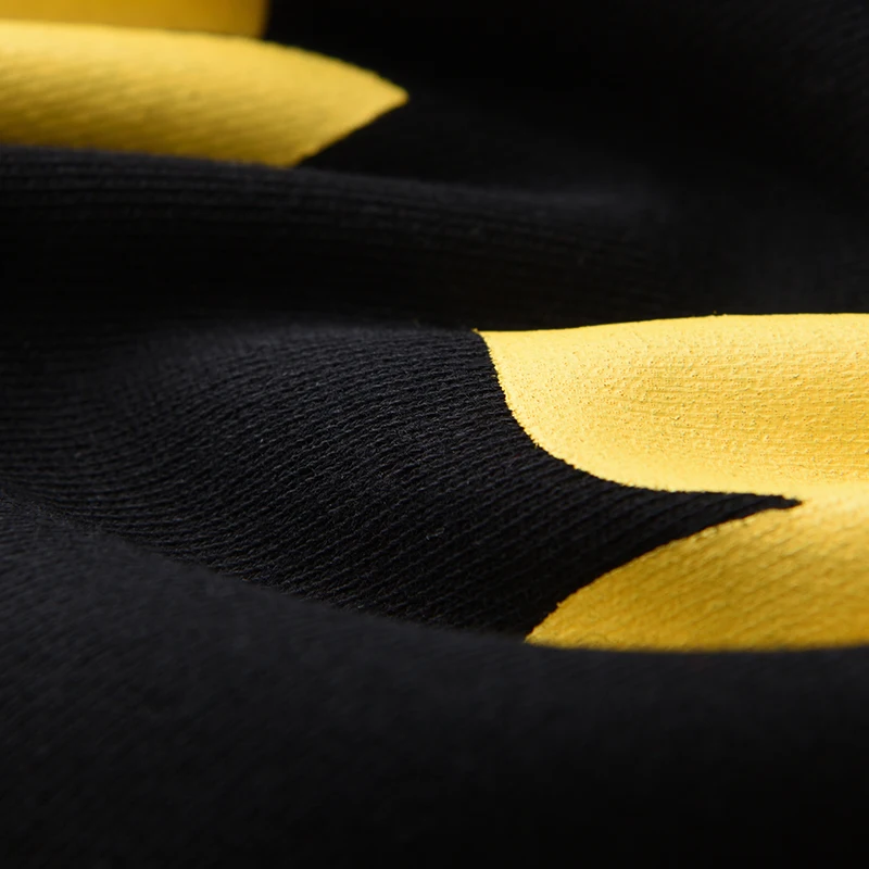 

Sweatshirt 100% Men's cotton, luxury sweatshirt, printed with yellow leaves and crew neck, men's sweatshirt