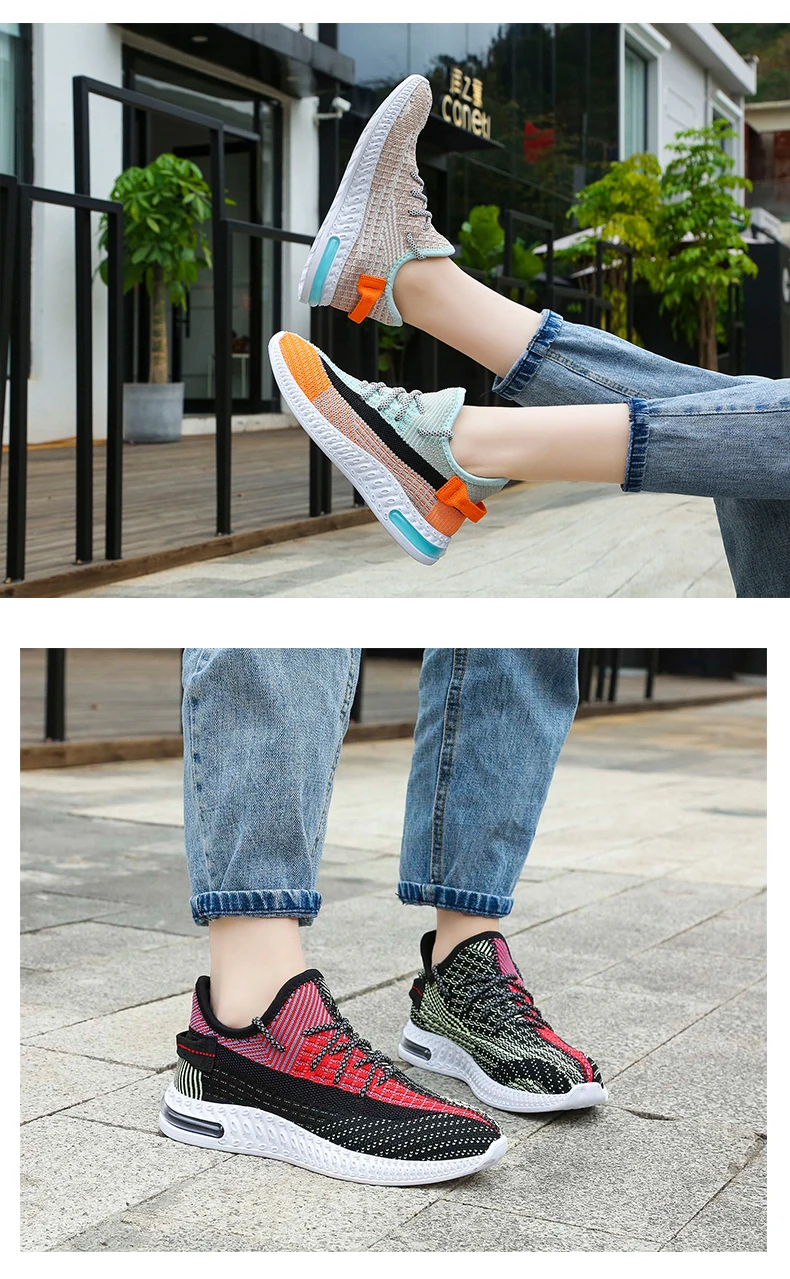 Comfortable inner ladies casual shoes 360 degree breathable wicking sports shoes women's vulcanized shoes beautiful and generous
