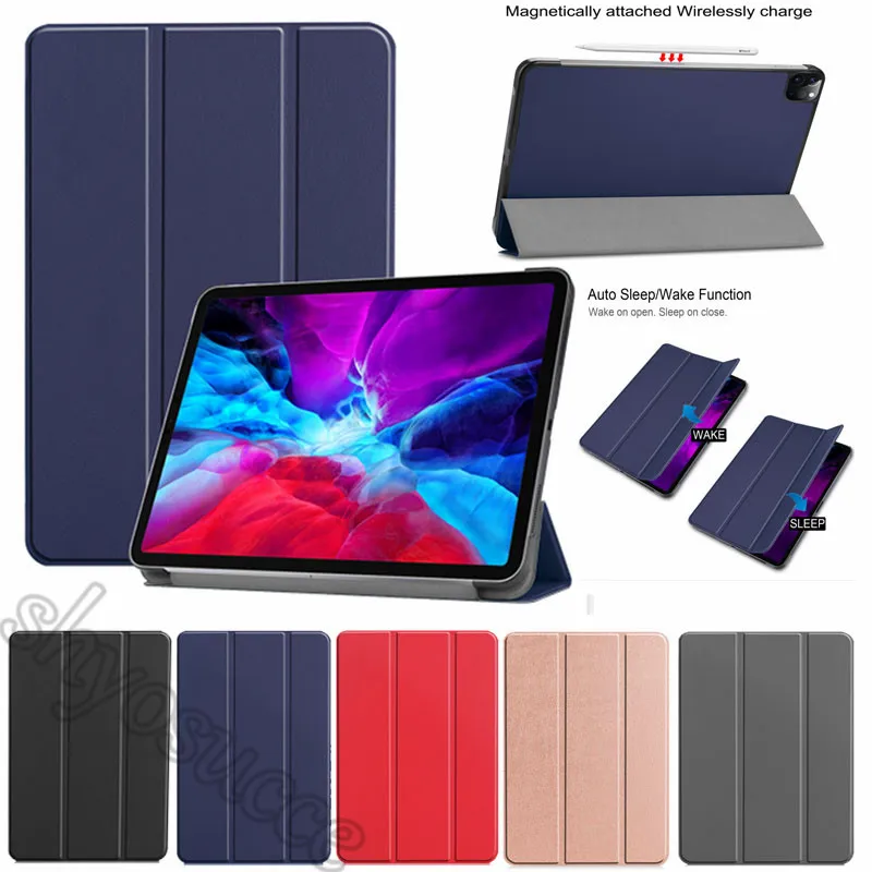 Умный кожаный чехол раскладушка для роскошного планшета Apple iPad Pro 12 9 дюймов