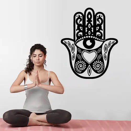 Youkayo настенные виниловые наклейки Хамса ручной глаз индийский Будда Ганеша | Дом