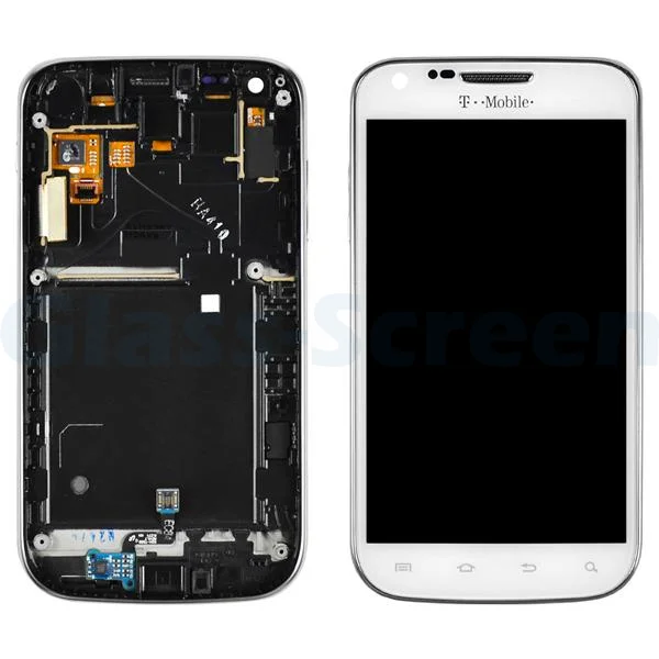 Для Samsung Galaxy S2 II T Mobile T989 ЖК дисплей дигитайзер + сенсорная панель стекло с рамкой