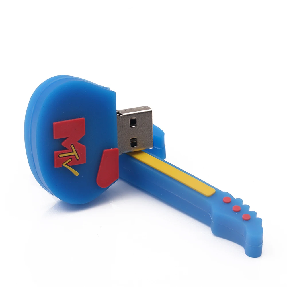 Мультяшный usb 2 0 музыкальный инструмент гитара Примечание скрипка 64 Гб USB флеш