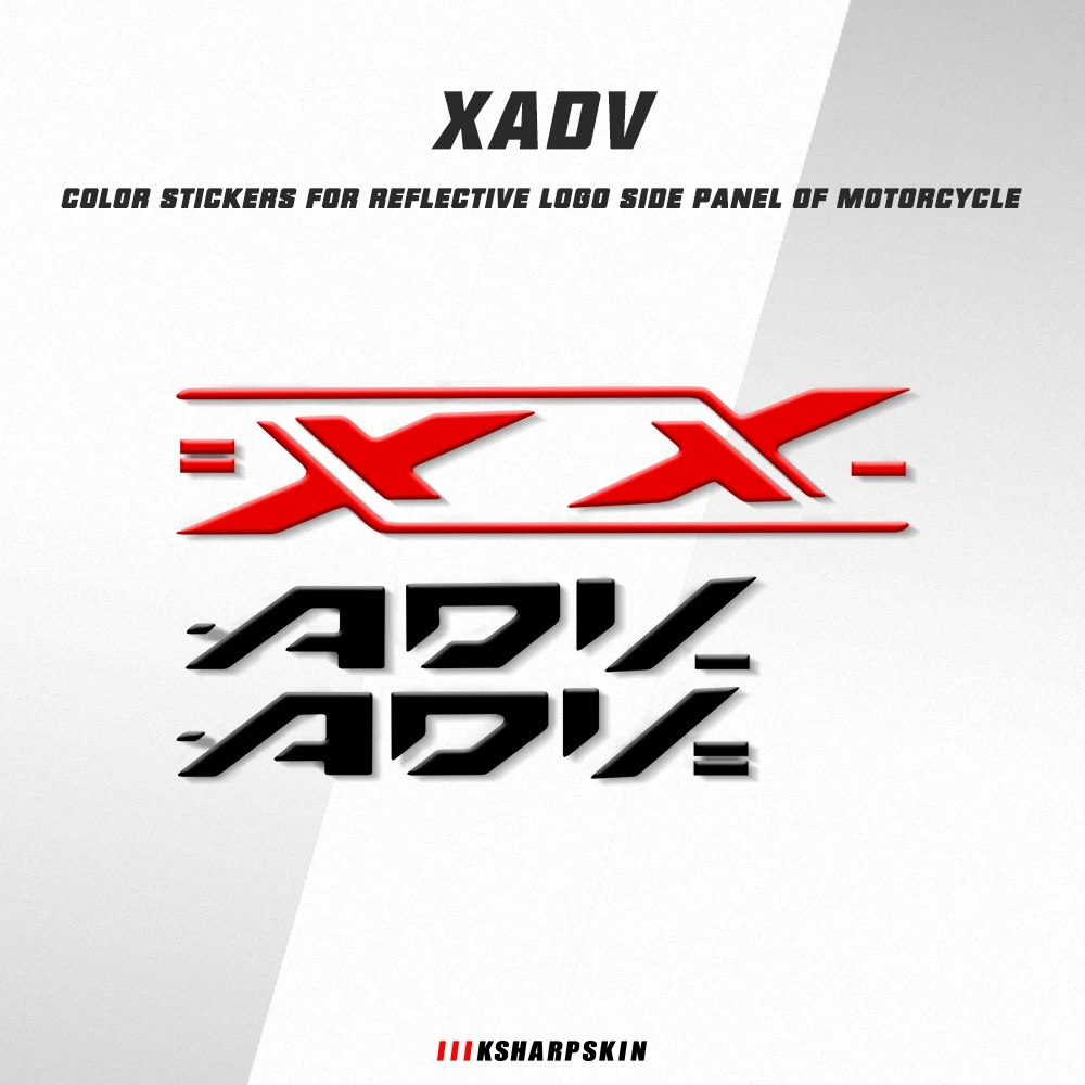 Фото Светоотражающий логотип для мотоцикла Honda X-ADV XADV 750 xadv750, боковая панель, 3D наклейка, X-ADV, декоративные цветные наклейки №1