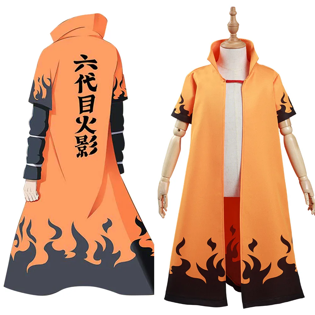 

Anime 6th Hokage Hatake Kakashi Cosplay Costume Kids Cloak Coat Halloween Carnival Suit
