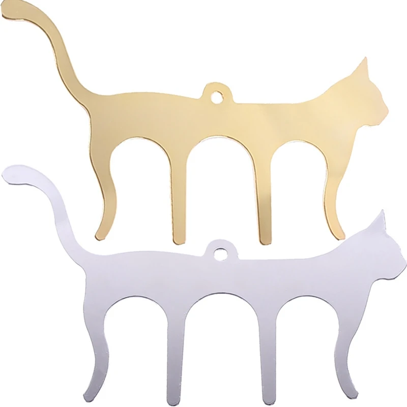 2Pc Metal Music Book Clips Sheet Page Holder For Stands Cute Cat Shaped Bookmark |