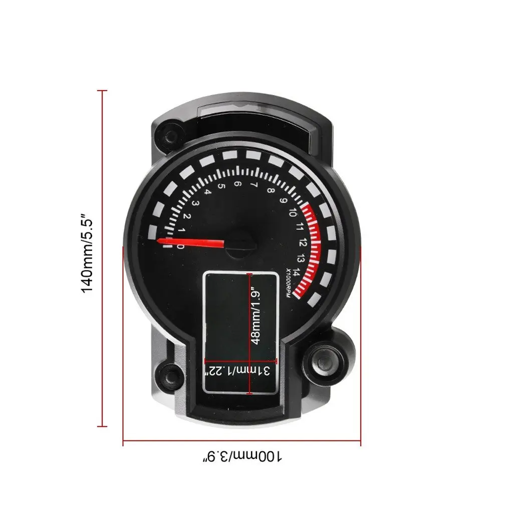 

Motorcycle Modified Accessories Motorcycle Universal Instrument Waterproof Lcd Digital Odometer Speedometer