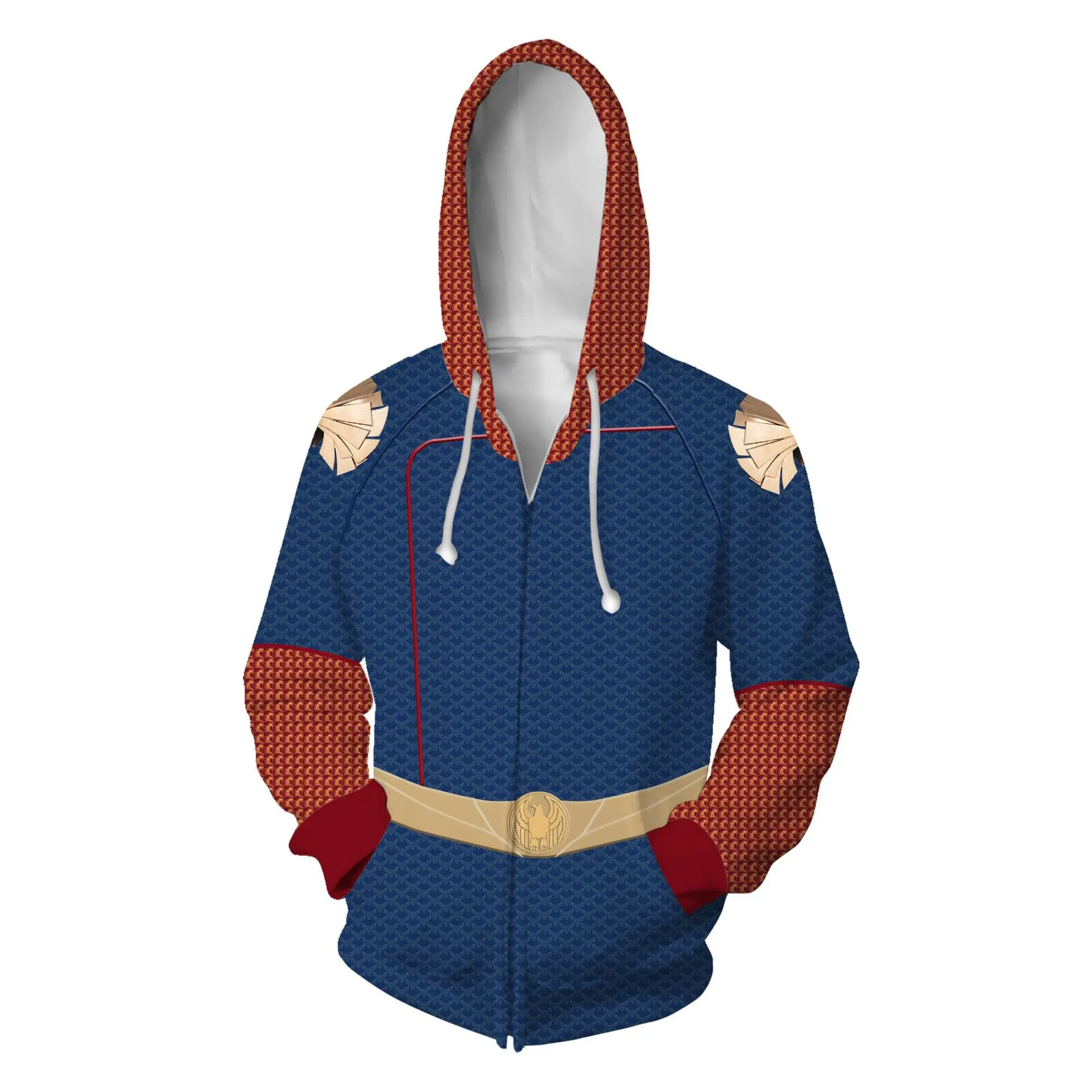 

Movie The Boys Homelander Hoodie Print Casual Hoody Hip Hop Men Women Streetwear Autumn Spring Sweatshirt Coat Cardigan