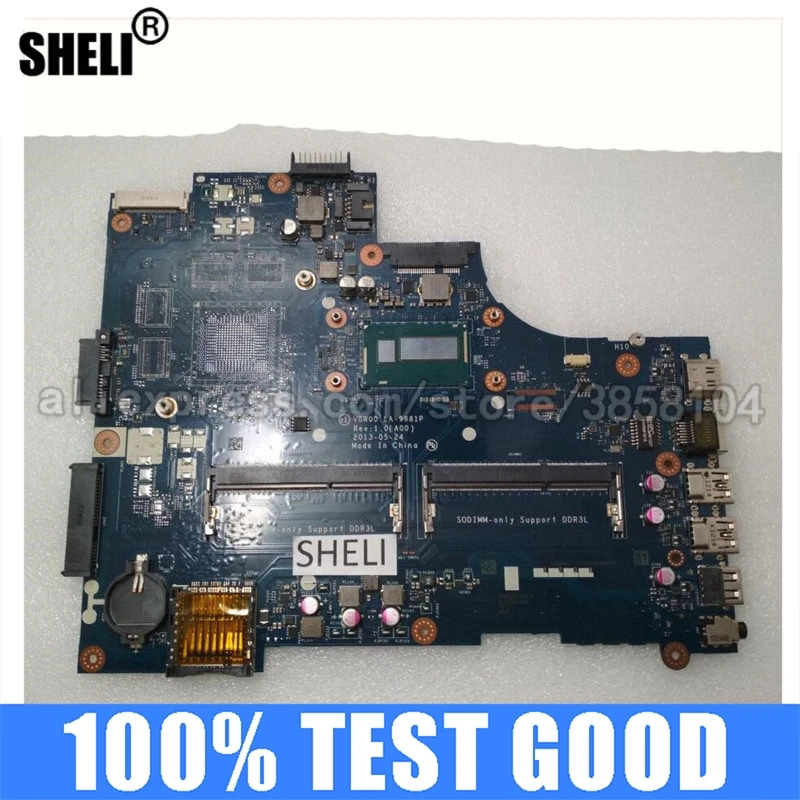 

SHELI for Dell 15R 5537 3537 Motherboard DDR3 Inspiron Intel with I5-4200u LA-9982P CN-07DHY3 07DHY3 7DHY3 Integrated