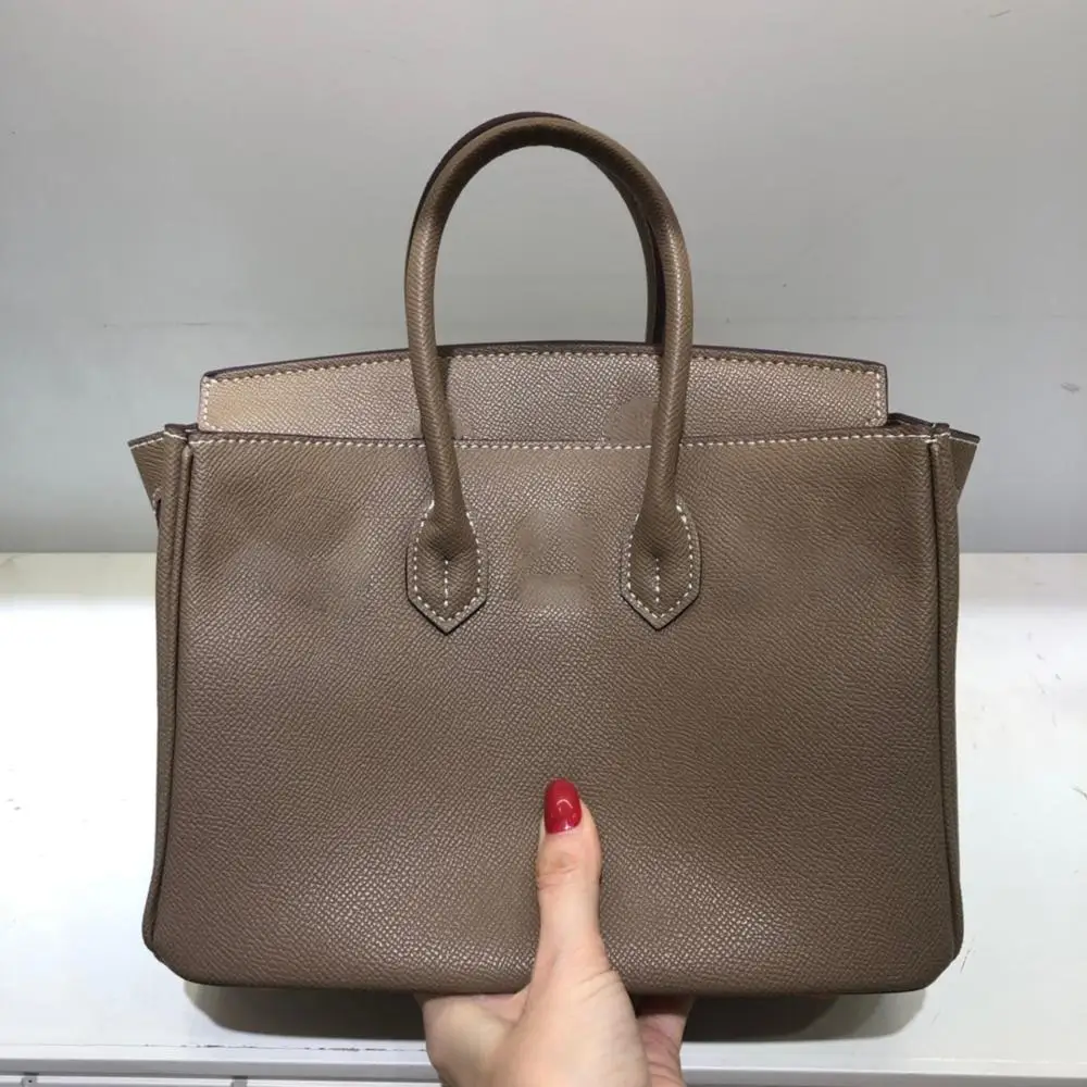 

free shipping 2020 the new style simplegenuine cow leather women handbag one shoulder bag crossbody bag 9 color 2 size 25cm 30cm