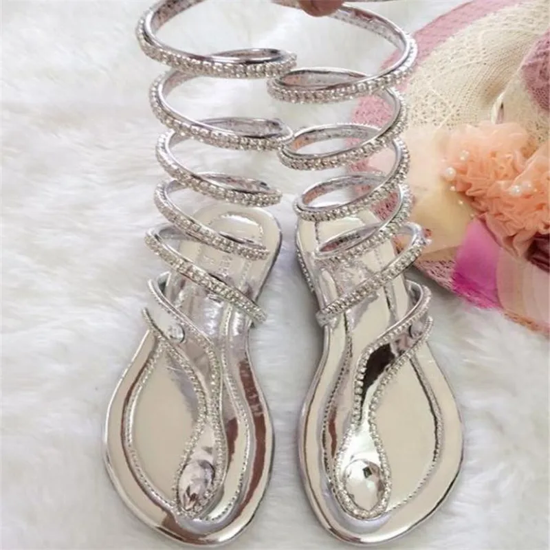 Новое поступление змеиная кожа Женская летняя обувь Женские сандалии со