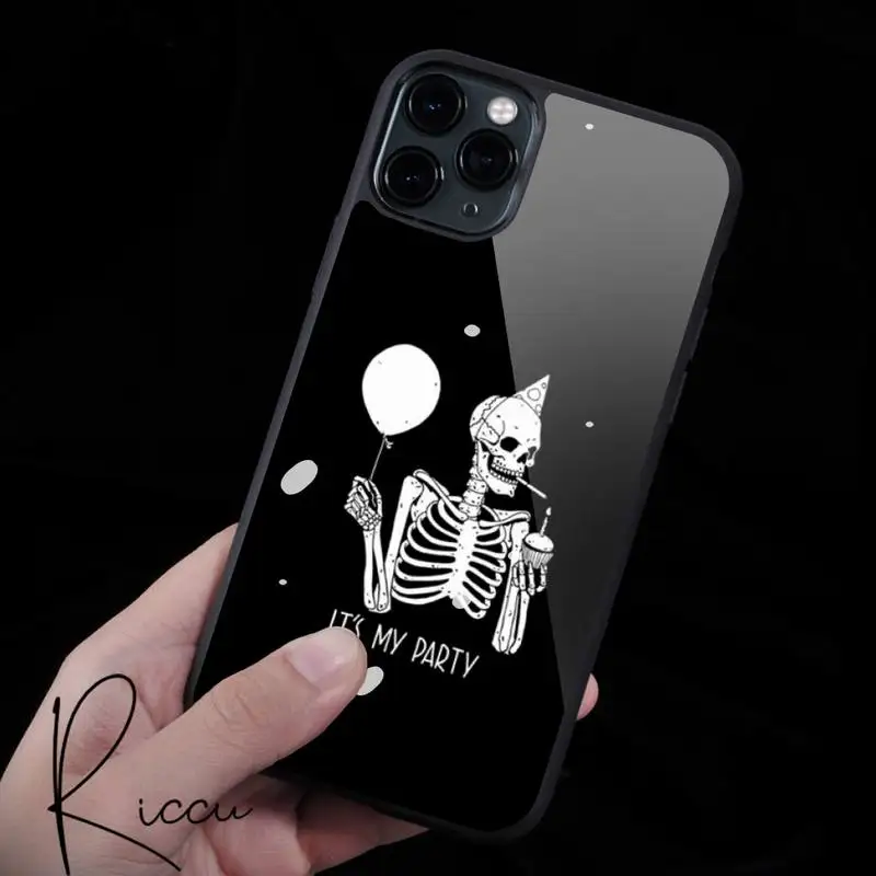 

Artistic personality skull Artistic form Phone Case Rubber for iPhone 12 11 Pro Max XS 8 7 6 6S Plus X 5S SE 2020 XR 12Mini case