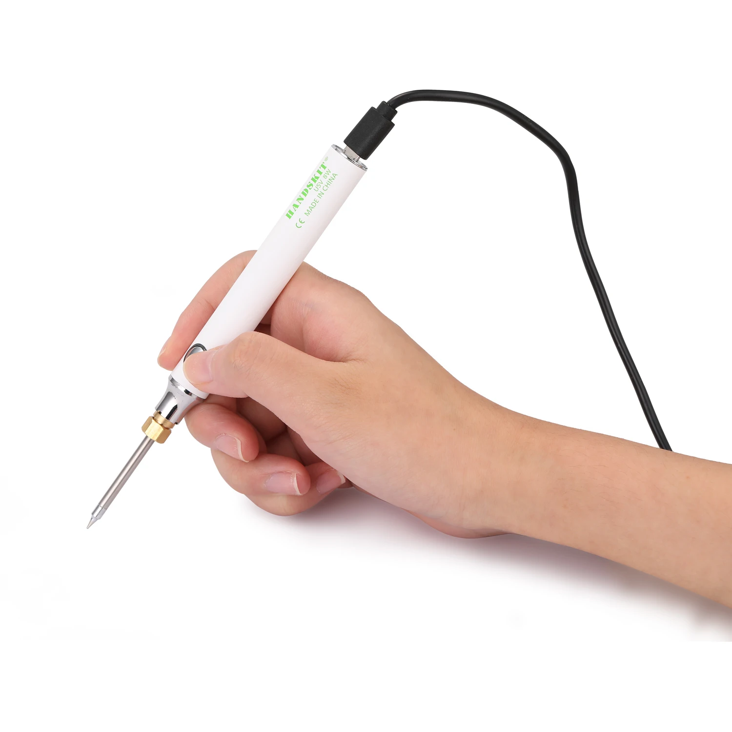HANDSKIT USB Электрический паяльник наборы 5 в 8 Вт оловянный быстрая зарядка