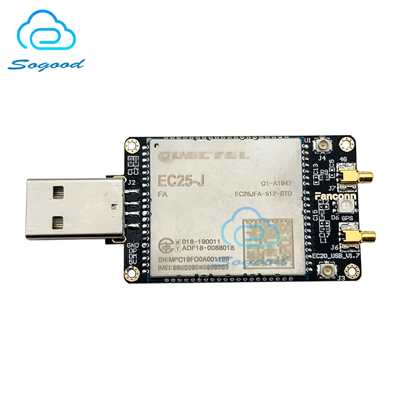 LTE 4G Cat4 модуль EC25 серии J EC25JFA 512 STD usb ключ с гнезда sim карты| |