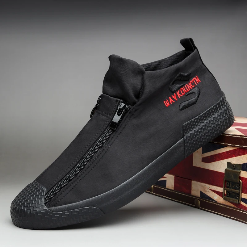 Мужские парусиновые туфли Мэгги Уокер Повседневная модная обувь без застежек