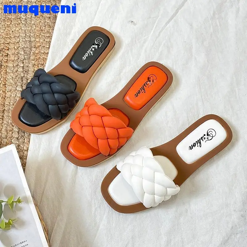 

Women Shoes Home Slippers 2021 New Fashion Casual Platform Outside Beach Slides for Ladies Light Bling Indoor Female Flip Flops